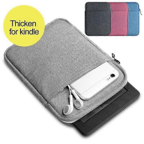 (Blue) E-Reader Zipper Protective Bag Case Cover for Kindle 499 558 Paperwhite Voyage 1