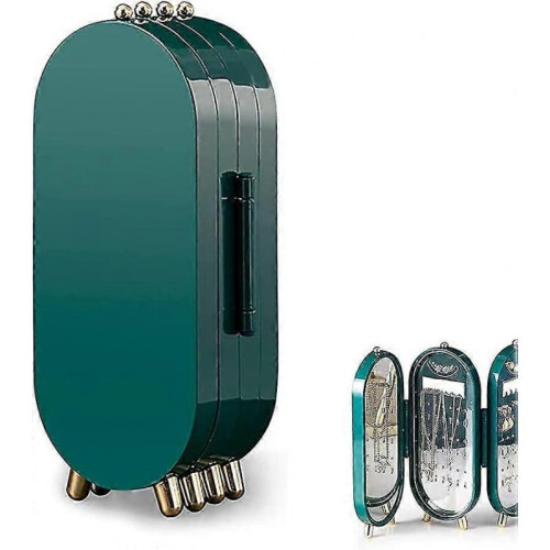 Foldable Jewellery Stand, Jewellery Storage Box 4 Level Display, with Mirror