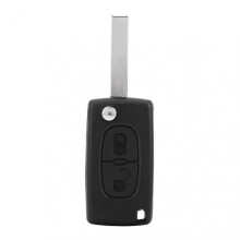 2 Buttons Car Remote Key Fob ID46 433MHz with Uncut Blade for Peugeot 207 307 308 407 807