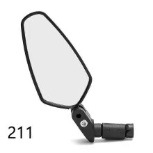 (A2, 1pc) Universal Motorcycle Mirrors Rearview Side Mirror Motorbike Accessories 2pcs Handle Bar End Mounting