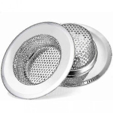 2 Pack Kitchen Sink Strainer Stainless Steel Drain Colander Filter Basket Garbage Disposal Stopper Catcher