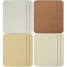 12 Pieces Iron-on Patches, Square Fabric Iron-on Patches Kit Repair Patches Iron-on Patches for Clothing Down Jacket Jacket Repair Holes (7.5*10.5cm)