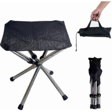 Folding Camping Stool, Portable Camping Chair with Carry Bag, Camping Furniture Fishing Chair, for Travel, Hiking, Camping, Gathering, Bbq, Fishing