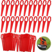 Red Plastic Edger,120 Pack,plastic Cutting Blades,plastic Lawn Mower Blades, Lawn Mower Accessories,replacement Plastic Blades for Edger
