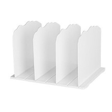 (optional, 4 rows and white) Shelf Divider for Bedrooms, Craft Rooms Home Closet Shelf Dividers Partition 3 rows and white