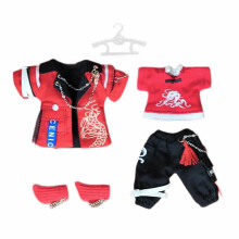 (multi, for ob11 boys) Doll New Year Red Clothes Set Soft Pretend Play Doll Outfits Halloween Gifts for ob11 boys