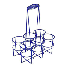 (Multi,Blue 28x22.5x15cm)Sports Water Bottle Carrier Basket Water Bottle Holder for Camping Gym Party Silver 33x25.5x17cm
