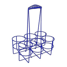 (Multi,Blue 33x27x18cm)Sports Water Bottle Carrier Basket Water Bottle Holder for Camping Gym Party Silver 33x25.5x17cm