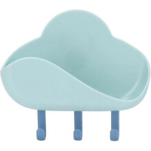 (Blue) Wall Hook Strong Adhesive Nail Free Wall Hanging Hook Wall Mounted Hook For Bathroom Kitchen Bedroom(white)