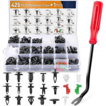425 Pcs Car Body Retainer Clips Set Tailgate Handle Rod Clip & Fastener Remover - 19 Most Popular Sizes Auto Push Pin