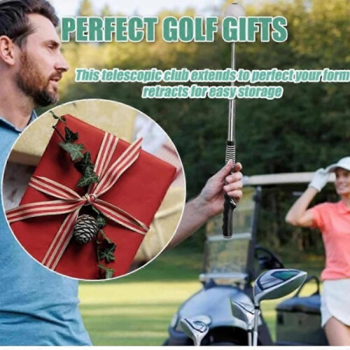 (boxed, Red) Gloryboom Golf Telescopic Club,Retractable Golf Swing Training Aid 2