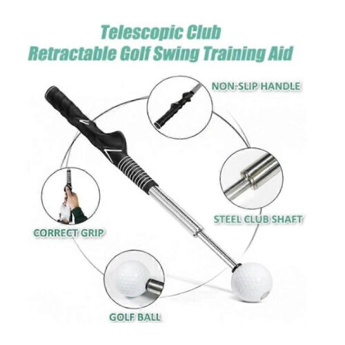 (boxed, Red) Gloryboom Golf Telescopic Club,Retractable Golf Swing Training Aid 1