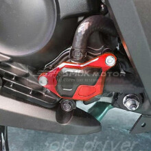 (Black, One size) Suitable For Honda Honda Forza300 Motorcycle Modified Aluminum Alloy Water Tank Cover Water Tank Protective Cover 18-19 Years