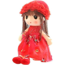 (As show, One size) Soft Rag Dolls, Rag Dolls, Baby Dolls, Dolls With Hair, 45 Cm, Beautiful Dolls, Rag Dolls, Plush Stuffed Animals, Red