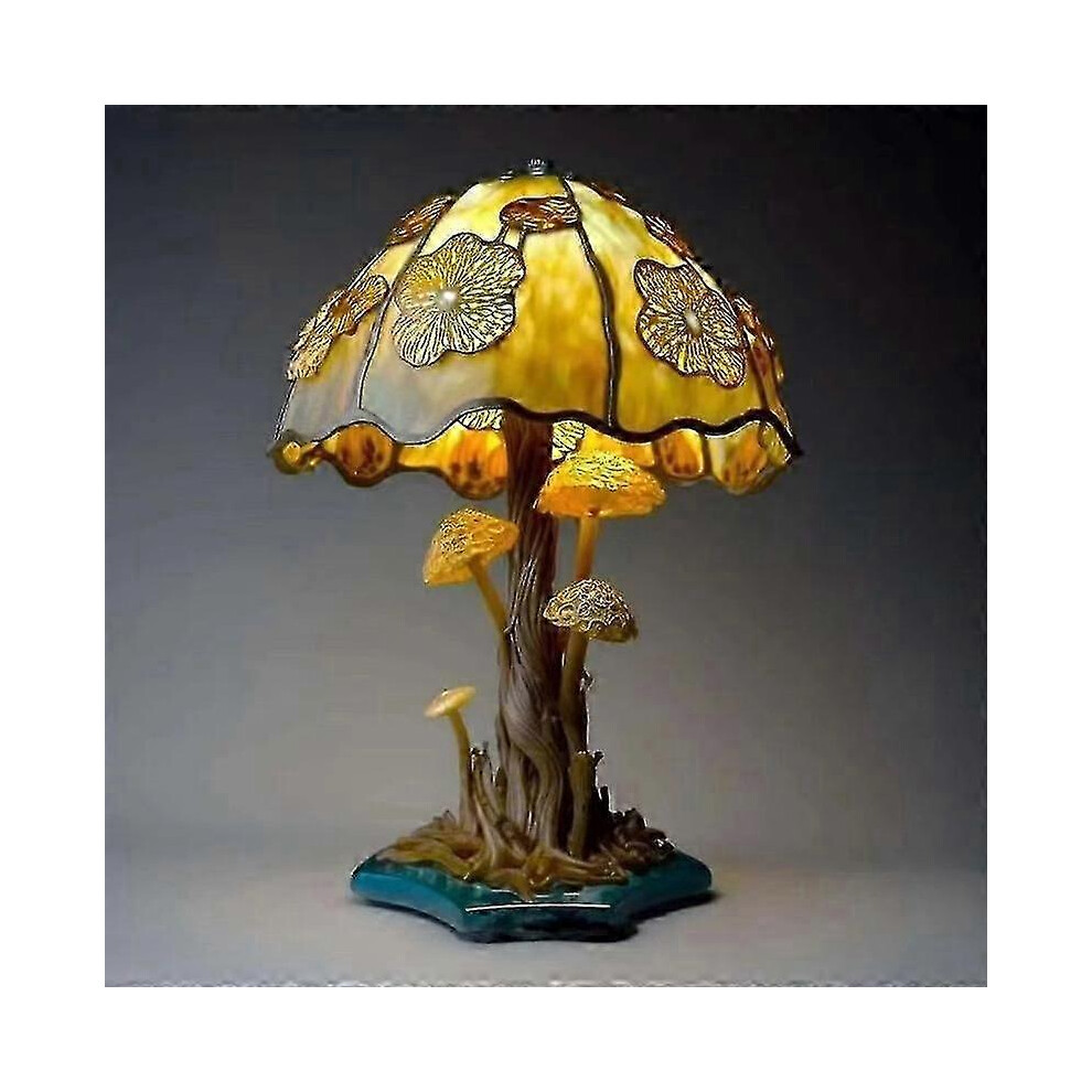 (COLOR 1, One size) Bohemian Stained Glass Mushroom Table Lamp - Decorative Night Light-image-OPC-PHKP9VV-NEW