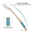 Back Lotion Applicator with 4 Replaceable W Pads for Back Lotion Applying 4