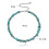 Women Boho Turquoise Choker Necklace Irregular Turquoise Short chains 3