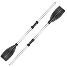 2 Pcs Aluminum Alloy Detachable Float Afloat Oars Fitting Boat Rafting Paddle Canoe Oar Boat Paddle