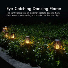Garden Flickering Flame Solar Lights Led Outdoor Waterproof Lawn Lamps Gift