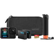 GoPro HERO13 Black Accessory Bundle - Includes The Handler (Floating Hand Grip, 2 Enduro Batteries, 2 Curved 64GB SanDisk MicroSD Card, Carrying Case,