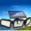 Rotating Three Head Solar Remote Controlled Light Outdoor Human Induction Body 1
