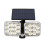 Rotating Three Head Solar Remote Controlled Light Outdoor Human Induction Body 3