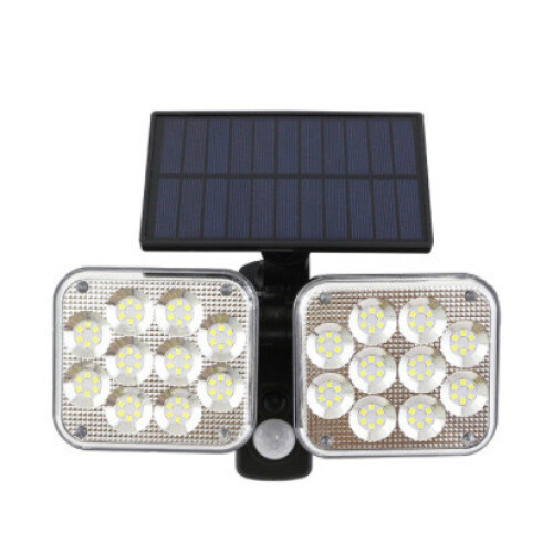 Rotating Three Head Solar Remote Controlled Light Outdoor Human Induction Body 2