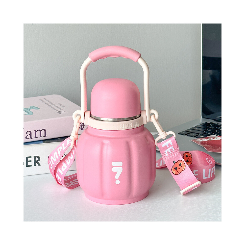 (Pink Pumpkin) Stylish Vacuum Pumpkin Flask With Thickened Material For Office Use Travel And-image-OPC-PHKPTJM-NEW