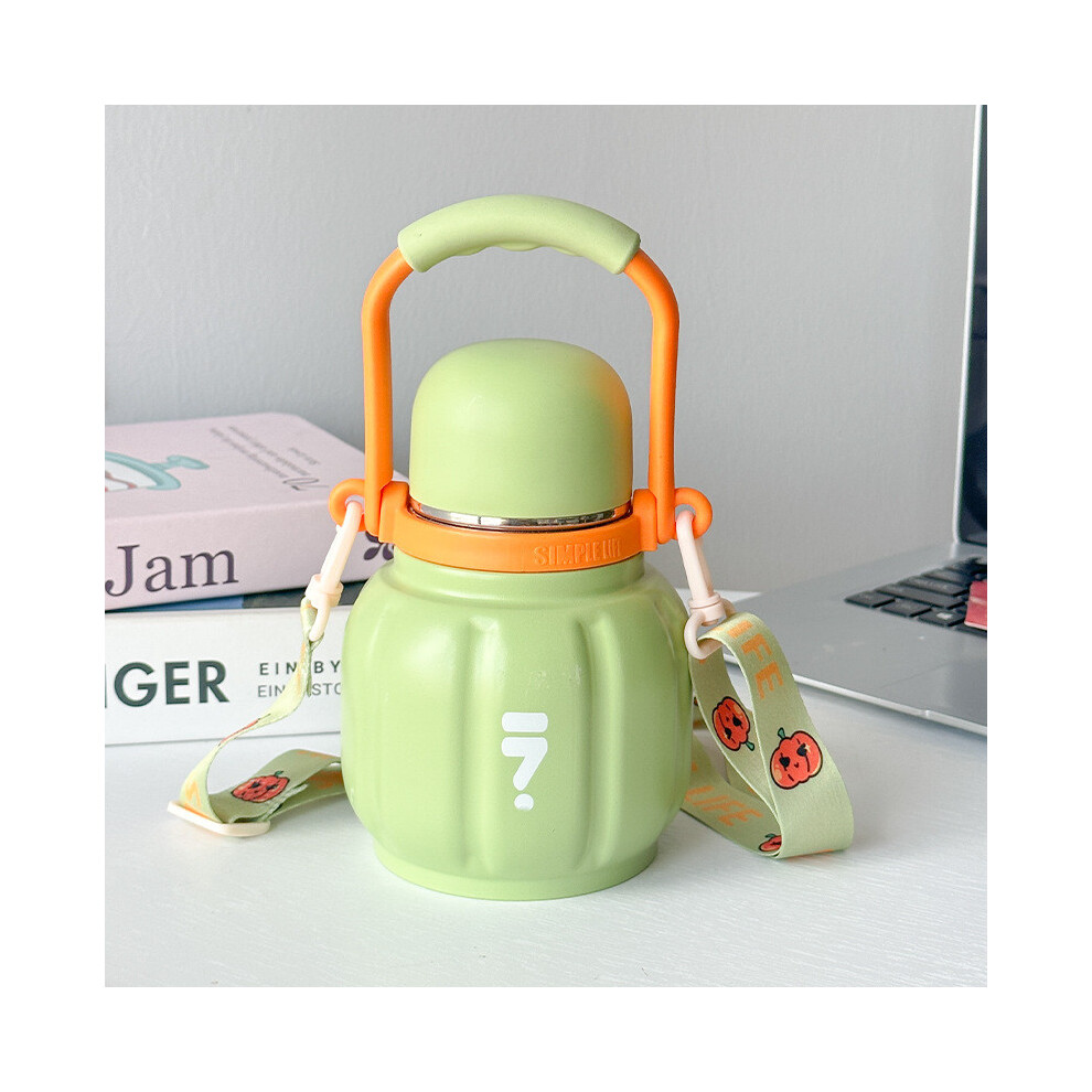 (Green Pumpkin) Stylish Vacuum Pumpkin Flask With Thickened Material For Office Use Travel And-image-OPC-PHKPTJN-NEW