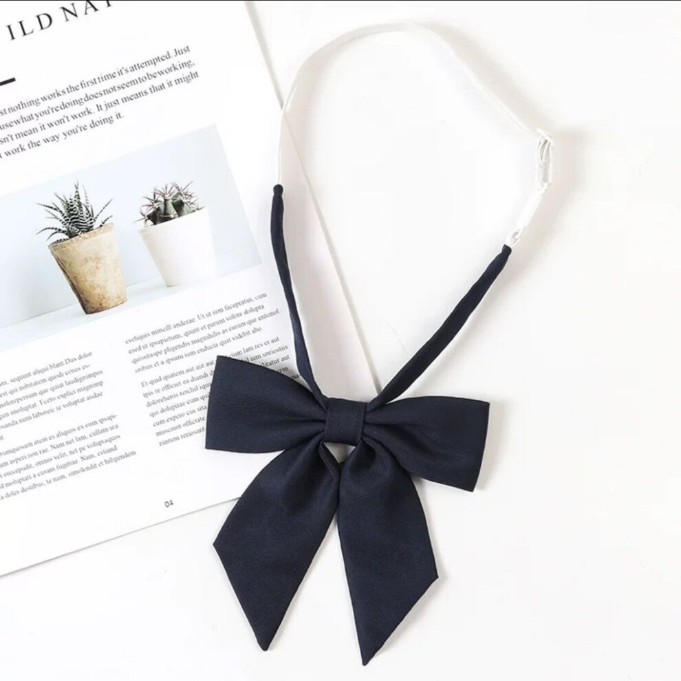 (StyleK) Solid Color Fashion Girls Student Tie With Polyester Fabric Uniforms For School-image-OPC-PHKPZFK-NEW