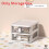 (White Two Storey) Plastic Small Capacity Drawer Organizer Stackable Layers Room Wardrobe Living 1