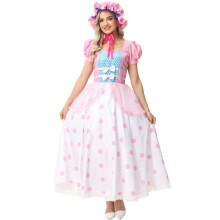 (M) Story Toy Jessie Cosplay Costume Pink Polka Dot Dress Halloween Gifts Prop Party