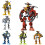 Factory Sixpack Hero Assembling Robot Model Toy Diy Creative Set Brick Building 9