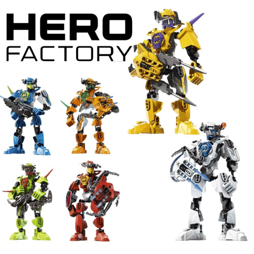 Factory Sixpack Hero Assembling Robot Model Toy Diy Creative Set Brick Building 1