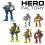 Factory Sixpack Hero Assembling Robot Model Toy Diy Creative Set Brick Building 3
