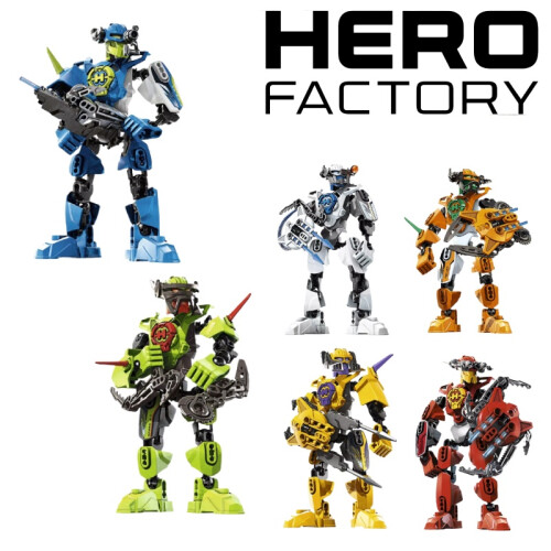 Factory Sixpack Hero Assembling Robot Model Toy Diy Creative Set Brick Building 2