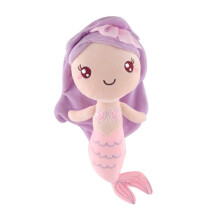 (Purple, 28cm/11in) Princess Cute Mermaid Plush Toy Stuffed Doll Pendant Home Gifts Childrens Decor