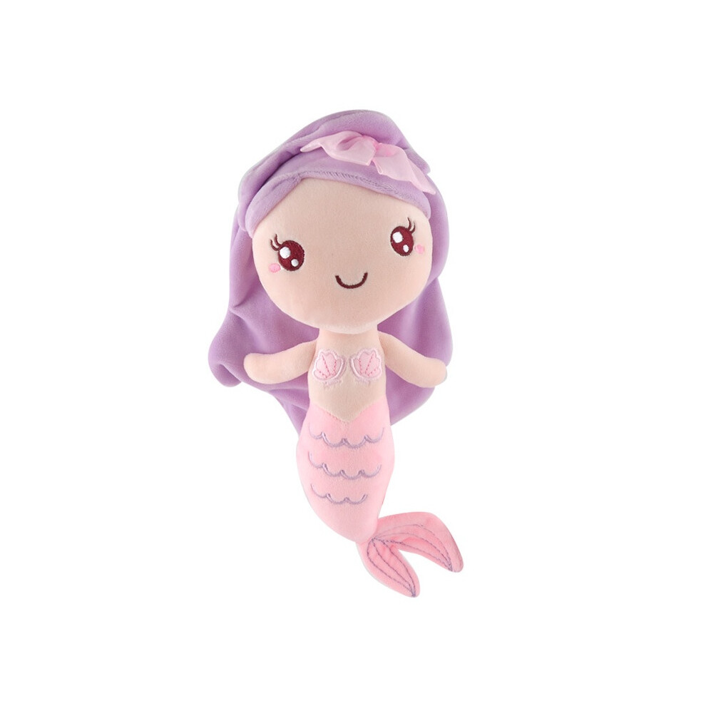 (, 28Cm/11In) Princess Cute Mermaid Plush Toy Stuffed Doll Pendant Home Gifts Childrens Decor Purple