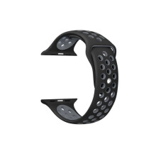 (Nero Grigio, 42 mm) Cinturino Sport sostitutivo per Apple Watch Racelet
