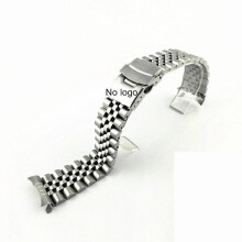 (B-Silveror Seiko Cinturino in acciaio inossidabile massiccio Skx007 Skx009 20 mm 22 mm Cinturino da