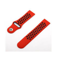 (Rosso Nero, 42mm) Cinturino di ricambio per orologio sportivo Racelet
