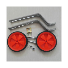 (Rosso) Set di accessori per ruote di plastica per allenamento per biciclette per bambini, pratico