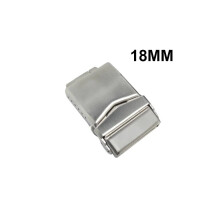 Cinturino per orologio in acciaio inossidabile 304L da 18/20/22 mm, fibbia pieghevole con doppia pressione,