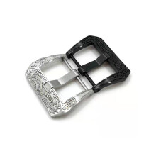 Cinturino per orologio da uomo in acciaio inossidabile massiccio argentato da 18 mm, 20 mm, 22 mm, 24