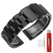 Cinturino per orologio da 20 mm in acciaio inossidabile, classico, da uomo, con cinturino in metallo