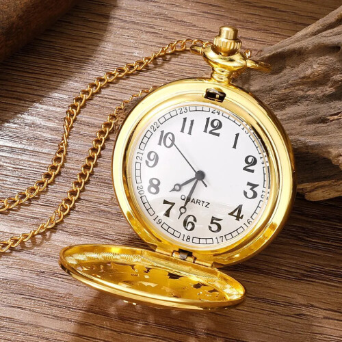 Orologio da tasca arabo con cassa in oro 2