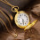 Orologio da tasca arabo con cassa in oro 5