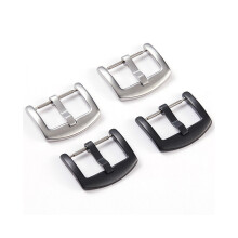 Fibbia per cinturino in metallo per orologio da 14 mm, 18 mm, 20 mm e 22 mm, chiusura in acciaio inossidabile
