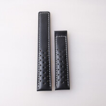 Cinturino in pelle da 22 mm per orologio da polso da uomo, accessori per cinturini, fibbia pieghevole,