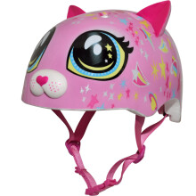 Casco C-Preme Raskullz Astro Cat per bambini, taglia 48-52 cm, colore rosa, per ciclismo